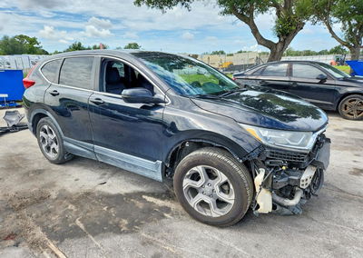 2019 Honda Cr-v Ex, daño Frontal, Copart lote 59814496, foto 4 de 15