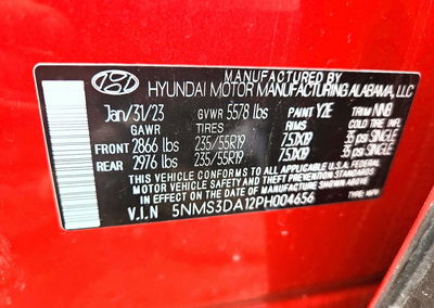 2023 Hyundai Santa Fe Sel Premium, uszkodzenie: Przód, Copart lot 58522516, zdjęcie 12 z 14