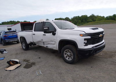 2024 Chevrolet Silverado 2500hd 4wd  Long Bed Work Truck, Left Side damage, Iaai lot 45312352