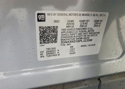 2023 Chevrolet Equinox Lt, Normal Wear damage, Copart lot 59129656, photo 13 of 13