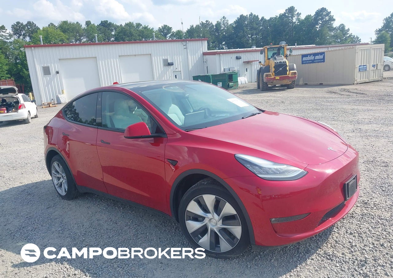 2023 Tesla Model Y Awd/long Range Dual Motor All-wheel Drive, uszkodzenie: Lewy bok, Iaai lot 45357473