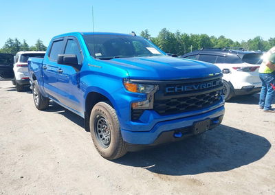 2022 Chevrolet Silverado 1500 4wd  Short Bed Custom, daño Trasero derecho, Iaai lote 45236192