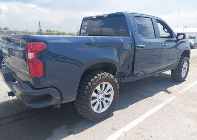 2021 Chevrolet Silverado 1500 2wd  Short Bed Custom, daño Trasero derecho, Iaai lote 45522334, foto 4 de 16