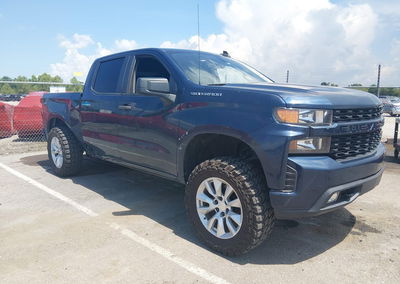 2021 Chevrolet Silverado 1500 2wd  Short Bed Custom, пошкодження: Правий зад, Iaai лот 45522334