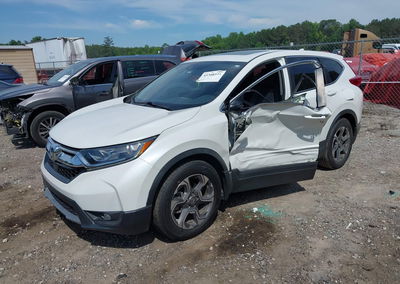 2019 Honda Cr-v Ex-l, пошкодження: Лівий бік, Iaai лот 45308544, фото 2 з 16