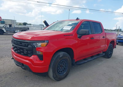2022 Chevrolet Silverado 1500 4wd  Short Bed Custom, пошкодження: Задня частина, Iaai лот 45521563, фото 2 з 17