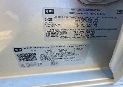 2021 Chevrolet Silverado K1500 Lt Trail Boss, uszkodzenie: Przód, Copart lot 53459716, zdjęcie 12 z 14