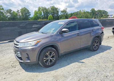 2019 Toyota Highlander Le, daño Trasero, Copart lote 59917516
