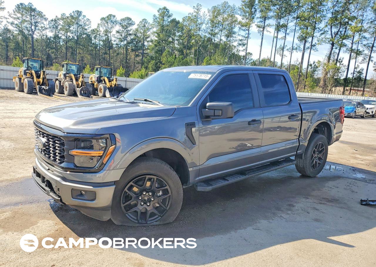 2024 Ford F150 Stx, daño Frontal, Copart lote 75178715