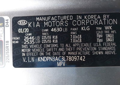 2020 Kia Sportage Ex, Front End damage, Iaai lot 45426515, photo 9 of 16