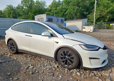 2022 Tesla Model X, daño Frontal, Copart lote 61428926, foto 4 de 14