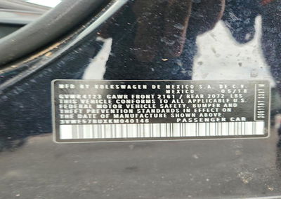2019 Volkswagen Jetta Sel, uszkodzenie: Przód, Copart lot 60740336, zdjęcie 12 z 14
