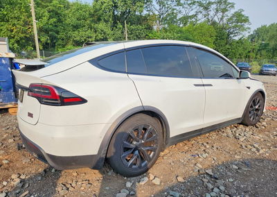 2022 Tesla Model X, daño Frontal, Copart lote 61428926, foto 3 de 14