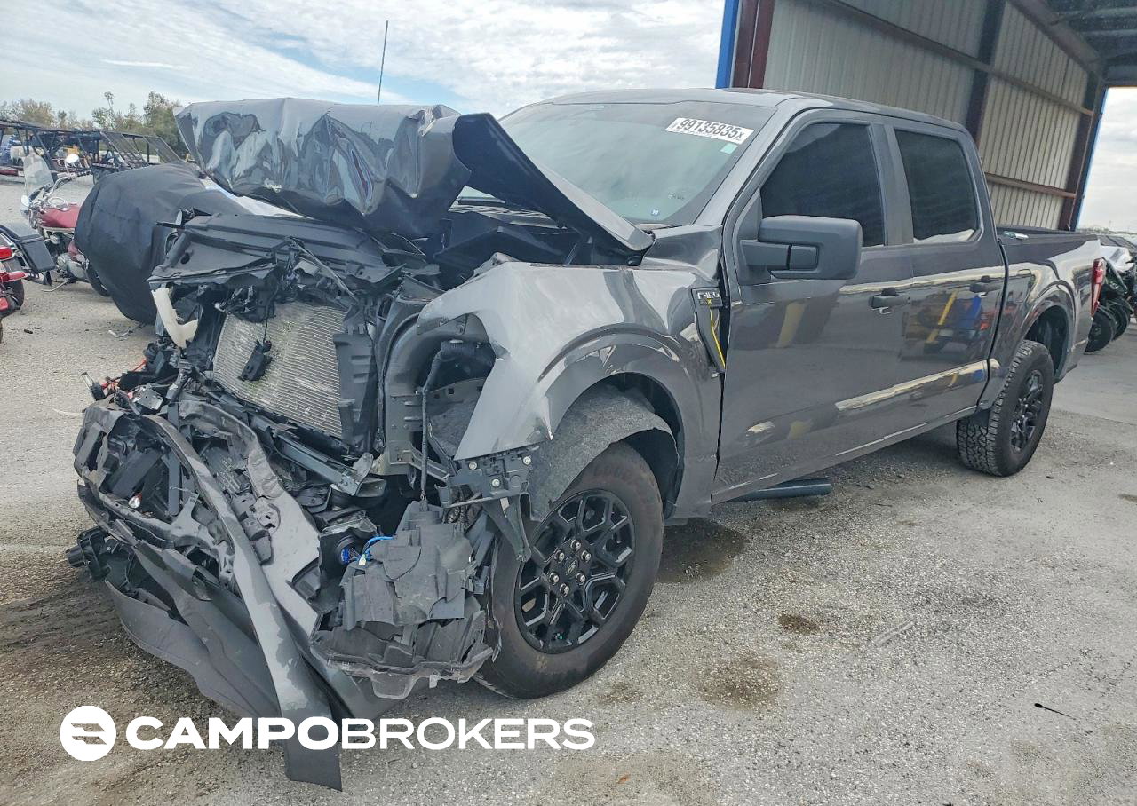 2025 Ford F150 Stx, daño Frontal, Copart lote 99135835