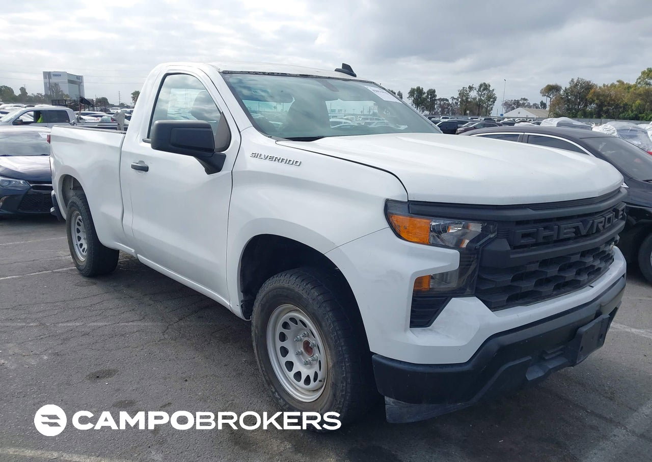 2023 Chevrolet Silverado 1500 2wd  Standard Bed Wt, пошкодження: Лівий перед, Iaai лот 45051825