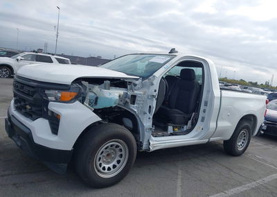 2023 Chevrolet Silverado 1500 2wd  Standard Bed Wt, пошкодження: Лівий перед, Iaai лот 45051825, фото 15 з 17