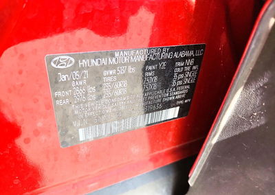 2021 Hyundai Santa Fe Sel, daño Frontal, Copart lote 55687266, foto 13 de 13