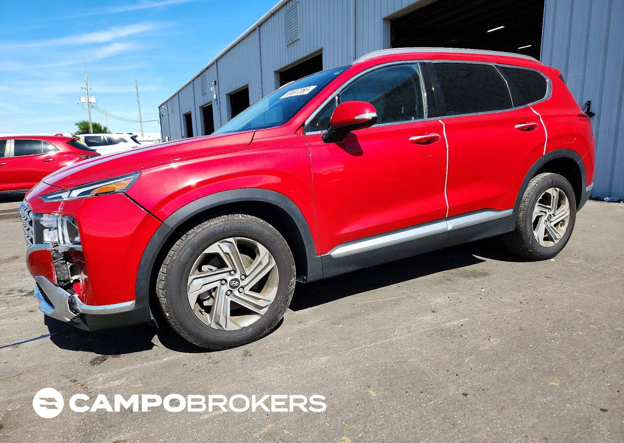 2021 Hyundai Santa Fe Sel, daño Frontal, Copart lote 55687266
