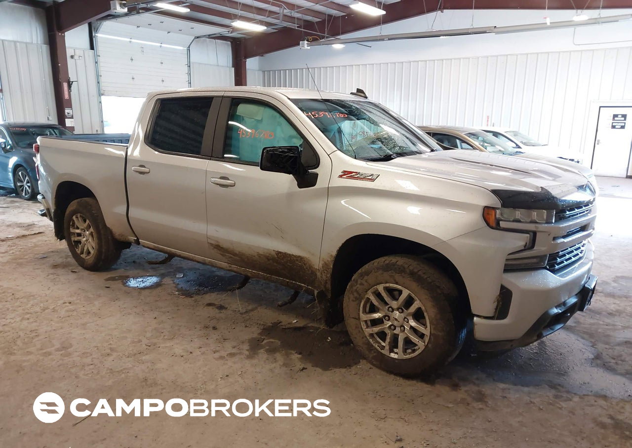 2021 Chevrolet Silverado 1500 4wd  Short Bed Rst, daño Frontal, Iaai lote 45396780