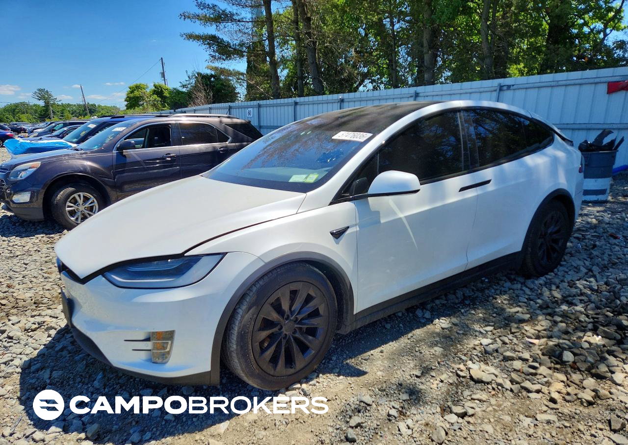 2020 Tesla Model X, uszkodzenie: Tył, Copart lot 57476036
