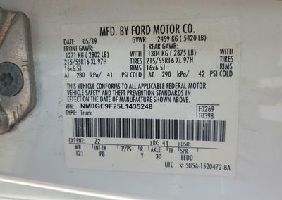 2020 Ford Transit Connect Xlt, uszkodzenie: Przód, Copart lot 98164215, zdjęcie 13 z 13