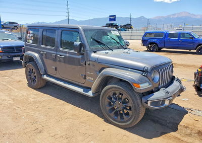 2021 Jeep Wrangler Unlimited Sahara 4xe, пошкодження: Передня частина, Copart лот 56802276, фото 4 з 12