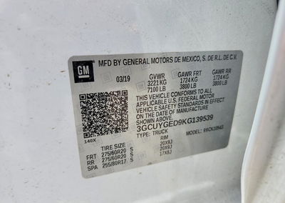 2019 Chevrolet Silverado K1500 Ltz, Front End damage, Copart lot 54283206, photo 13 of 14