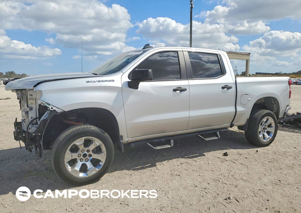2022 Chevrolet Silverado C1500 Custom, Front End damage, Copart lot 76514895