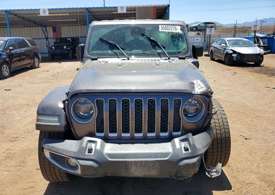 2021 Jeep Wrangler Unlimited Sahara 4xe, пошкодження: Передня частина, Copart лот 56802276, фото 5 з 12