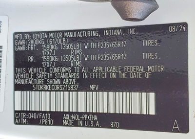 2024 Toyota Sienna Le 8-passenger, Front End damage, Copart lot 75104095, photo 14 of 14