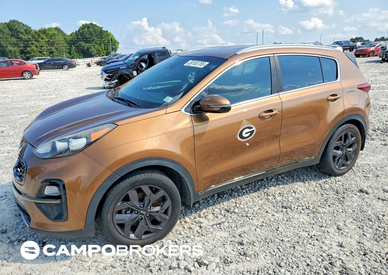 2020 Kia Sportage S, Front End damage, Copart lot 59193756