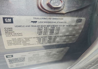 2020 Chevrolet Silverado K1500 Lt, uszkodzenie: Przód, Copart lot 54781106, zdjęcie 12 z 12