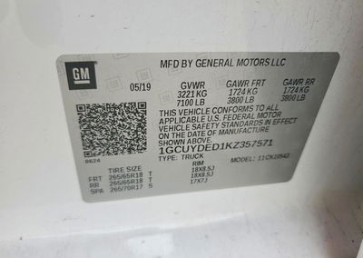 2019 Chevrolet Silverado K1500 Lt, uszkodzenie: Przód, Copart lot 54521196, zdjęcie 12 z 14