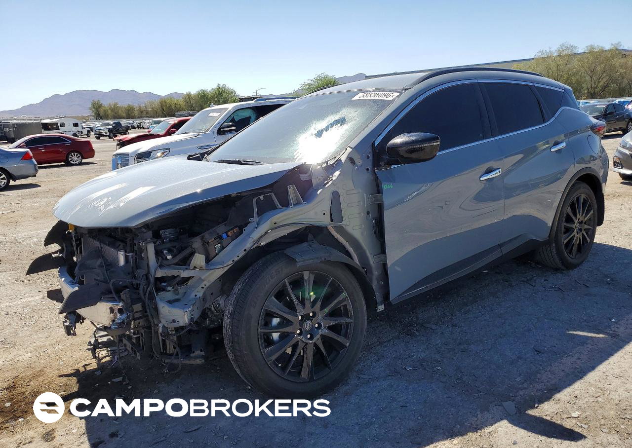 2023 Nissan Murano Sv, daño Frontal, Copart lote 58836096