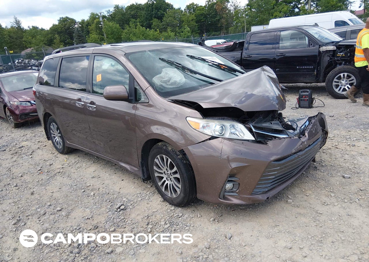 2020 Toyota Sienna Xle Premium, daño Frontal, Iaai lote 45339811