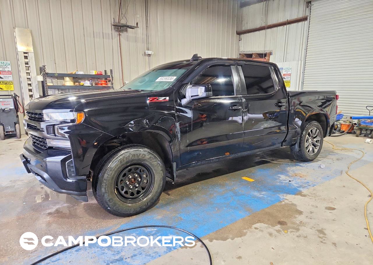 2021 Chevrolet Silverado K1500 Rst, Side damage, Copart lot 59299336