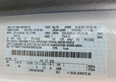 2024 Ford Transit 250 Delivery Van, daño Frontal, Copart lote 58085506, foto 14 de 14