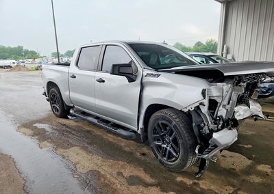 2021 Chevrolet Silverado K1500 Custom, daño Frontal, Copart lote 61665536, foto 4 de 13