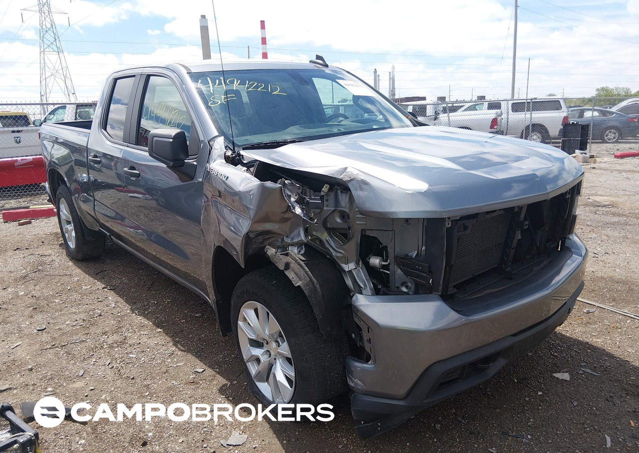 2019 Chevrolet Silverado 1500 Custom, Front End damage, Iaai lot 44942212