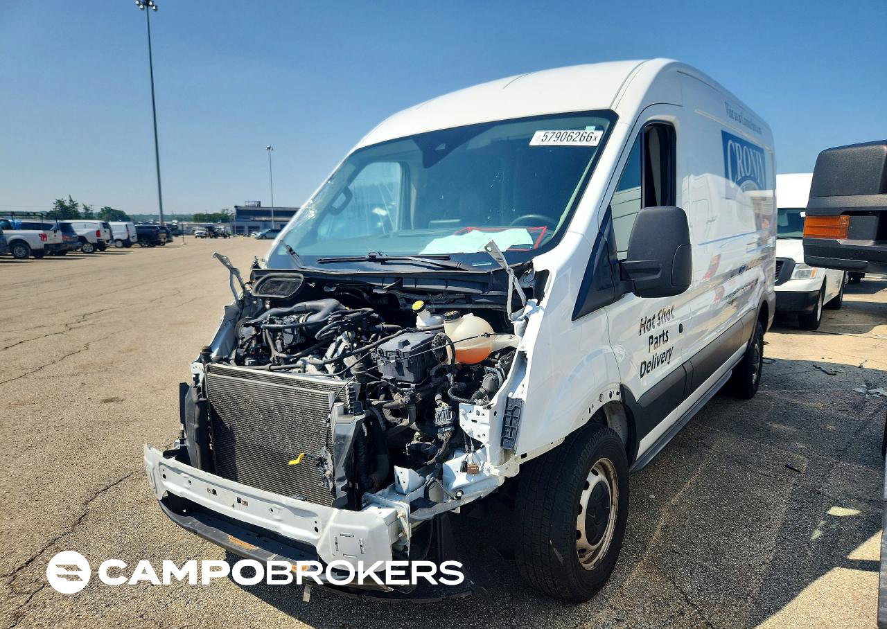 2021 Ford Transit T-250, Front End damage, Copart lot 57906266