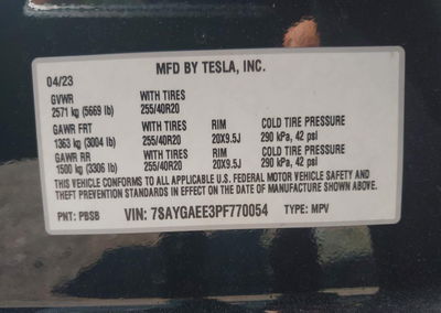 2023 Tesla Model Y Awd/long Range Dual Motor All-wheel Drive, uszkodzenie: Front & Rear, Iaai lot 45143896, zdjęcie 9 z 18