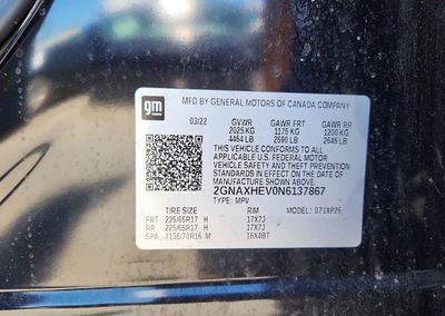 2022 Chevrolet Equinox Ls, Front End damage, Copart lot 58066646, photo 13 of 13