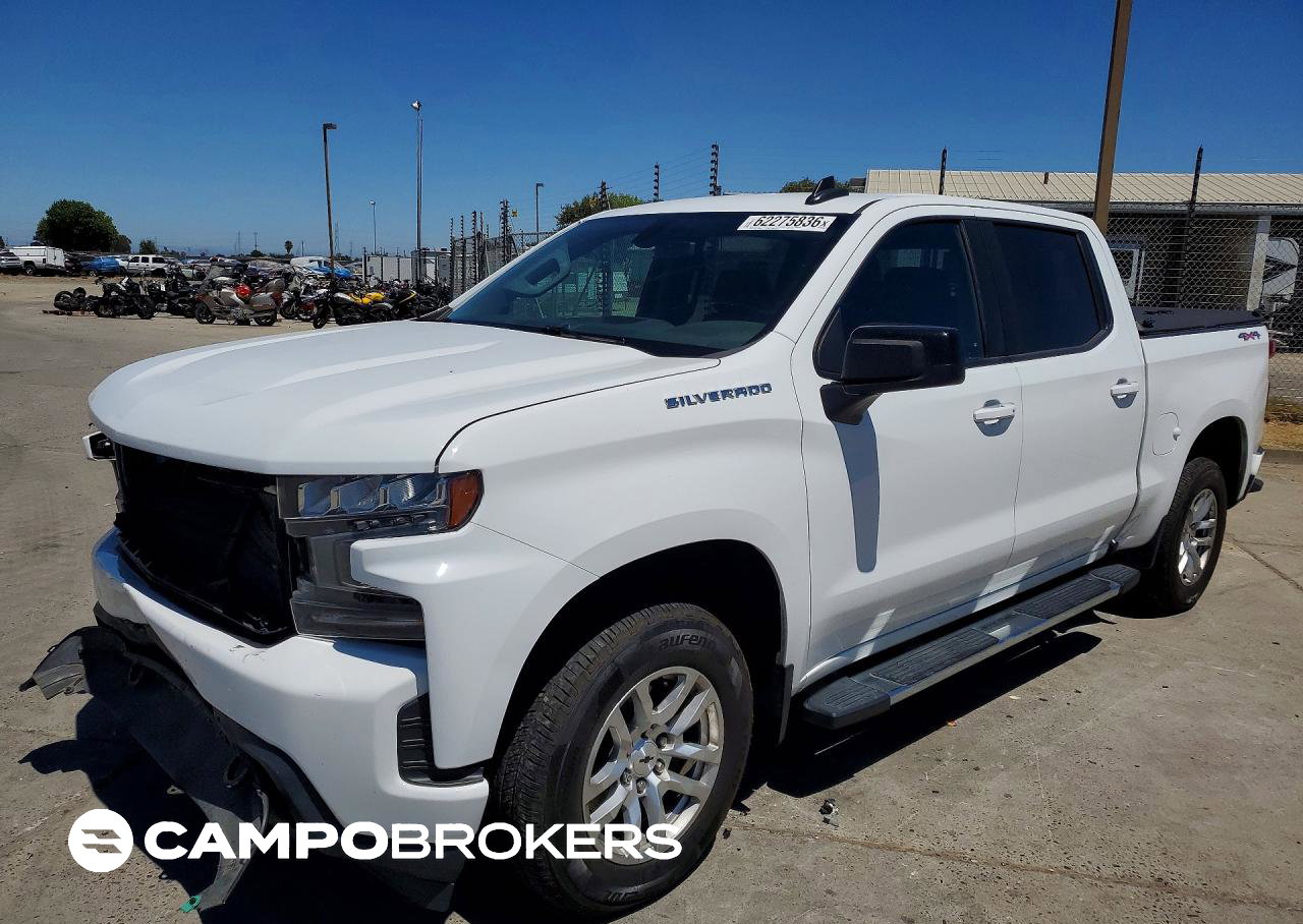 2021 Chevrolet Silverado K1500 Rst, Front End damage, Copart lot 62275836