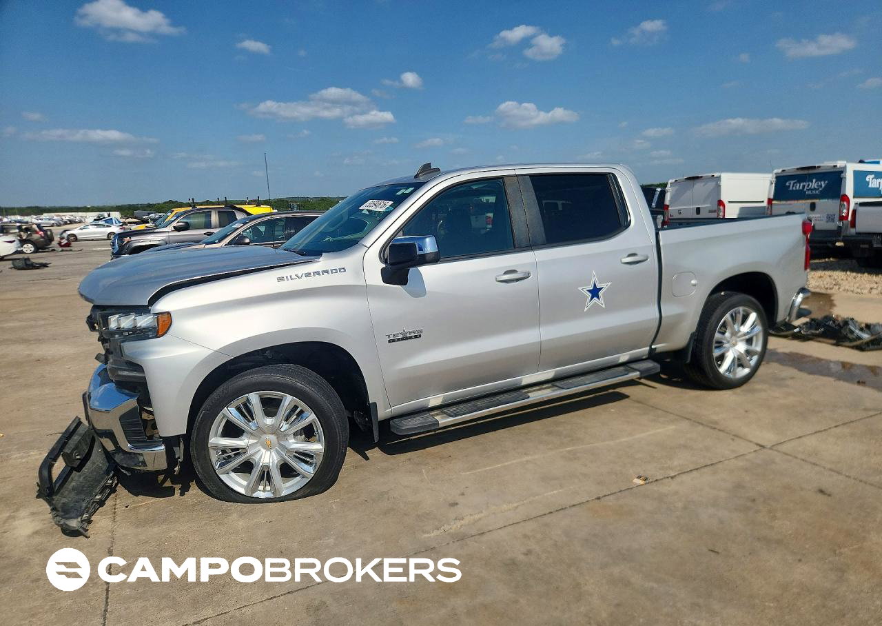 2020 Chevrolet Silverado C1500 Lt, daño Frontal, Copart lote 58594616