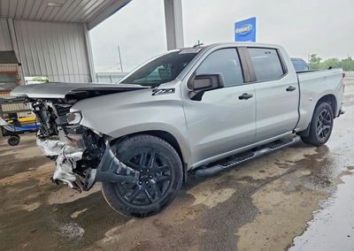 2021 Chevrolet Silverado K1500 Custom, Front End damage, Copart lot 61665536