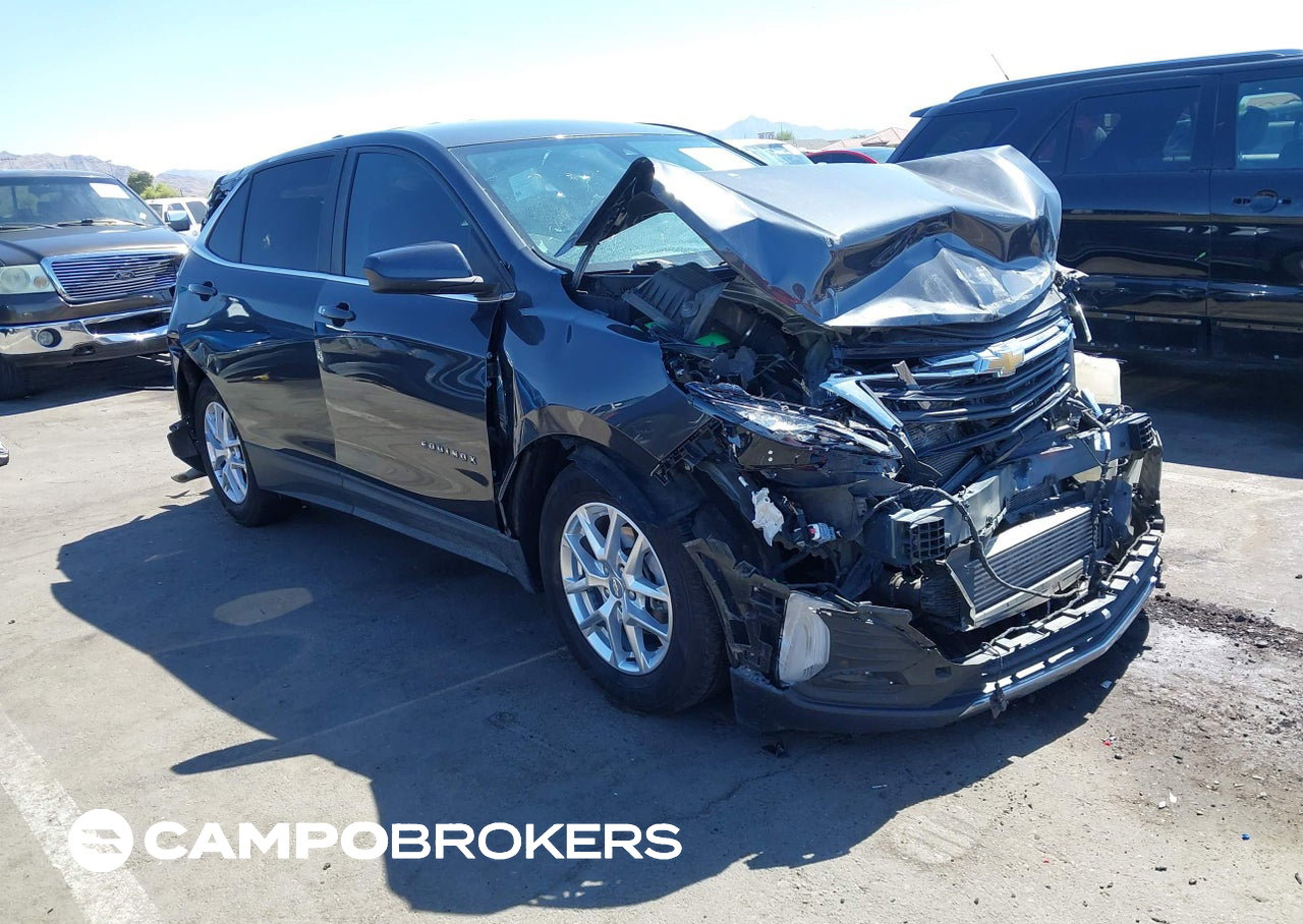 2022 Chevrolet Equinox Fwd Lt, Front & Rear damage, Iaai lot 45340761