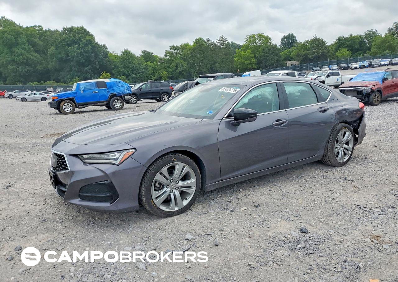2021 Acura Tlx Technology, daño Lateral, Copart lote 59654716
