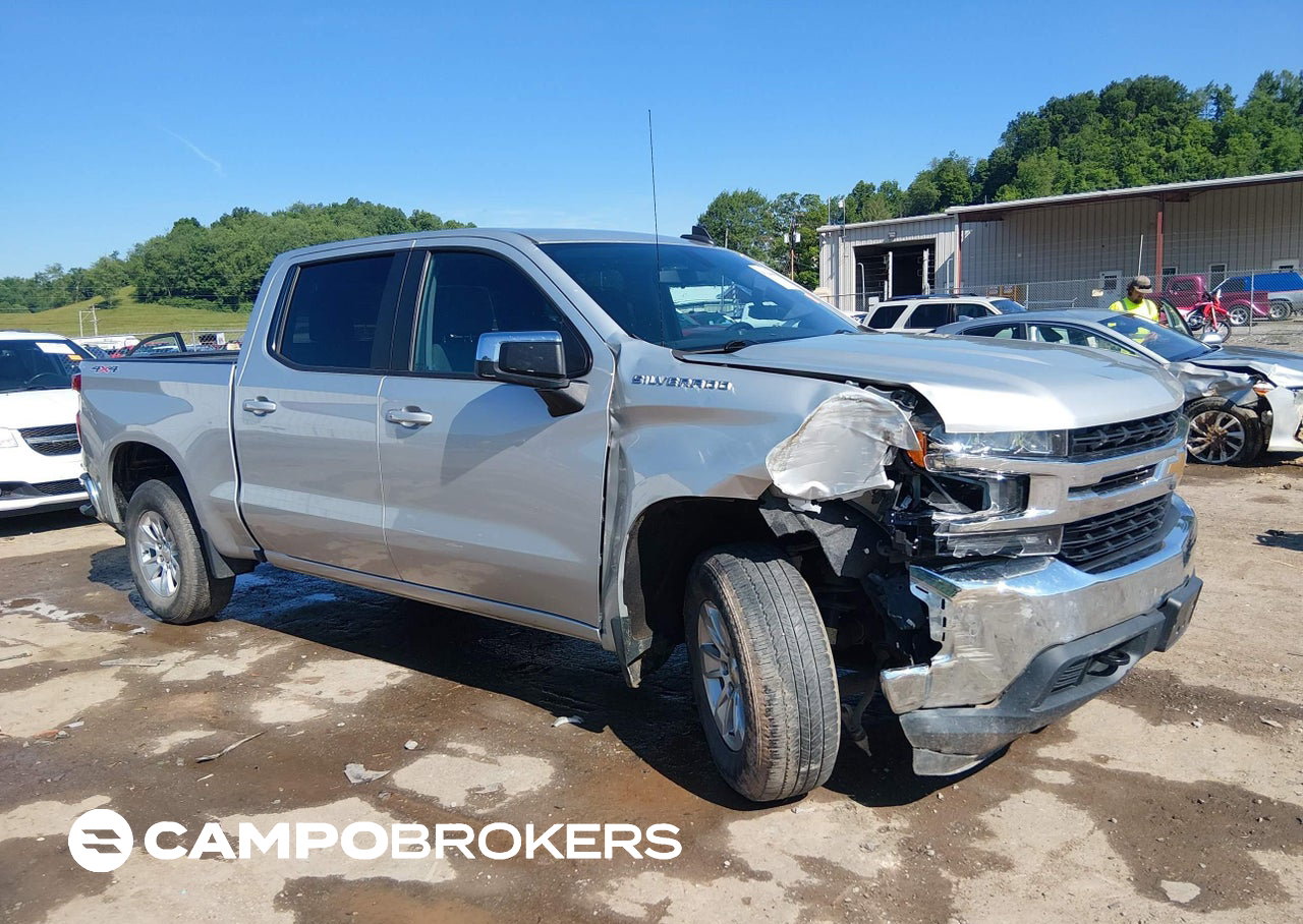 2022 Chevrolet Silverado 1500 Ltd 4wd  Short Bed Lt, пошкодження: Правий перед, Iaai лот 45344645