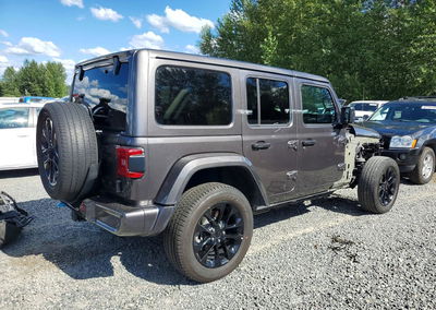 2021 Jeep Wrangler Unlimited Sahara 4xe, daño Frontal, Copart lote 63000116, foto 3 de 14