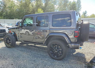 2021 Jeep Wrangler Unlimited Sahara 4xe, daño Frontal, Copart lote 63000116, foto 2 de 14